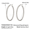 Stainless Steel Hoop Earrings CL5372-6-1