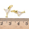 Brass Pave Cubic Zirconia Pendants X-KK-P325-17A-G-3