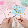 12Pcs 6 Style Wine & Beer & Coconut Tree Locking Stitch Markers HJEW-PH01603-3