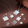 Unicraftale DIY Blank Square Pendant Making Kit DIY-UN0005-47-2