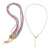 7Pcs 7 Colors 2.5MM Round Nylon Cotton Cord Necklace Making NJEW-TA0001-25G-1