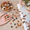 110Pcs 7 Styles Plastic and Wood Beads KY-PA0001-18-3