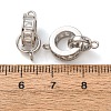 Brass Pave Clear Cubic Zirconia Tube Bails CU-CBA2907-12P-3