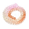 Transparent Painted Glass Beads Strands DGLA-A034-T8mm-A20-5