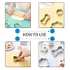 Tarnish Resistant 304 Stainless Steel Cookie Cutters DIY-E012-08-4