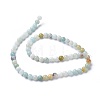 Natural Flower Amazonite Round Bead Strands X-G-D608-4mm-3