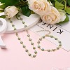 Daisy Link Chain Necklaces & Bracelets Jewelry Sets SJEW-JS01138-02-2
