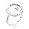 Oval Brass Cup Peg Ring Settings X-KK-N274-38P-1