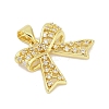 Brass Micro Pave Cubic Zirconia Pendants KK-D317-098A-G-2