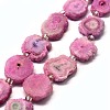 Natural Druzy Quartz Crystal Beads Strands G-F582-A01-1