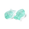 Transparent Spray Painted Glass Beads X1-GLAA-I050-10C-2