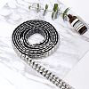 2 Yards 201 Stainless Steel Square Rivet Studed Cord DIY-GF0013-61A-7