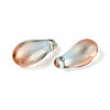 Transparent Glass Teardrop Charms GLAA-T030-03C-2