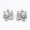 Tibetan Style Alloy Tiger Pendants TIBEP-Q043-298-RS-2