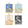 304 Stainless Steel Enamel Pendants STAS-K293-19G-1