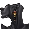Jellyfish 304 Stainless Steel Shell Pearl Dangle Stud Earrings EJEW-TA00773-03-2
