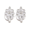 304 Stainless Steel Pendant Setting for Enamel STAS-L317-18P-1