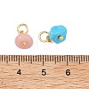 15Pcs Natural & Synthetic Gemstone Pendants PALLOY-JF05357-01-4