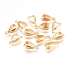 Grade AA Brass Ice Pick Pinch Bails for Pendant Making KK-M008-b-06G-NR-1