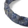 Natural Sodalite Beads Stretch Bracelets for Women Men BJEW-C097-06-11-3