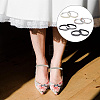 4 Sets 4 Style Glittered Braided Rhinestone Anti-Loose Shoelace for High-heeled Shoes AJEW-GO0001-06-5