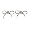 Non-Tarnish 304 Stainless Steel Bowknot Stud Earrings EJEW-H007-04P-1