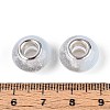 Transparent Resin Rondelle European Beads RESI-N044-02E-3