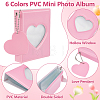 18 Sets 6 Colors PVC Mini Photo Album AJEW-WA0004-97-4