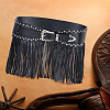 1Pc Adjustable PU Leather Waist Tassel Belts AJEW-CL0005-13-7