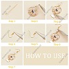 DIY Fan Bird Flower Dangle Earring Making Kit DIY-SC0020-40-4