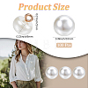 100Pcs Resin Imitation Pearl Buttons BUTT-CY0001-05-2