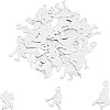 Unicraftale 30 Pcs 3 Styles 304 Stainless Steel Stamping Blank Tag Pendants STAS-UN0022-32-1