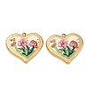 304 Stainless Steel Enamel Pendants SA-CBA70F8-01A-G-1