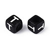 Initial Acrylic Horizontal Hole Beads OACR-ZX006-35T-2