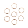 Brass Closed Jump Rings KK-D257-01RG-05-1