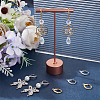 4Pairs Brass Micro Pave Clear Cubic Zirconia Leverback Earring Findings KK-BBC0021-97P-4