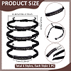 4Pcs 4 Styles Stainless Steel Urn Ashes Link Bracelets BJEW-UN0002-04-3