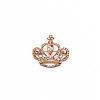 Crystal Rhinestone Crown Brooch JEWB-WH0022-32-1