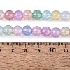 Baking Paint Crackle Glass Beads Strands GLAA-Q106-03A-14-4