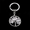 Natural Quartz Crystal Keychain KEYC-E023-03G-2