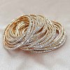 Brass Rhinestone Tennis Bracelets WG6EB7A-04-1