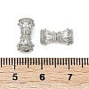 Brass Micro Pave Clear Cubic Zirconia Screw Clasps KK-H202-02B-P-3