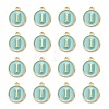 Golden Plated Alloy Enamel Charms X-ENAM-S118-05I-2