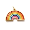 Pride 304 Stainless Steel Enamel Pendants STAS-B079-01G-06-1