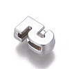 Alloy Rhinestone Slide Charms PALLOY-WH0065-28E-2
