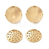 Brass Studs Earring Findings KK-K382-16B-G-2