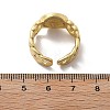 Brass Micro Pave Clear Cubic Zirconia Open Cuff Rings for Women RJEW-K289-02G-B-5