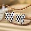 Acrylic Bowknot Dangle Earrings FS-WGE9DF7-03-1