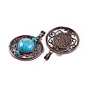 Synthetic Turquoise Pendants G-Q158-03-12-2