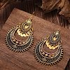 Teardrop Bohemian Style Alloy Rhinestone Dangle Earrings FS-WG4F242-02-3